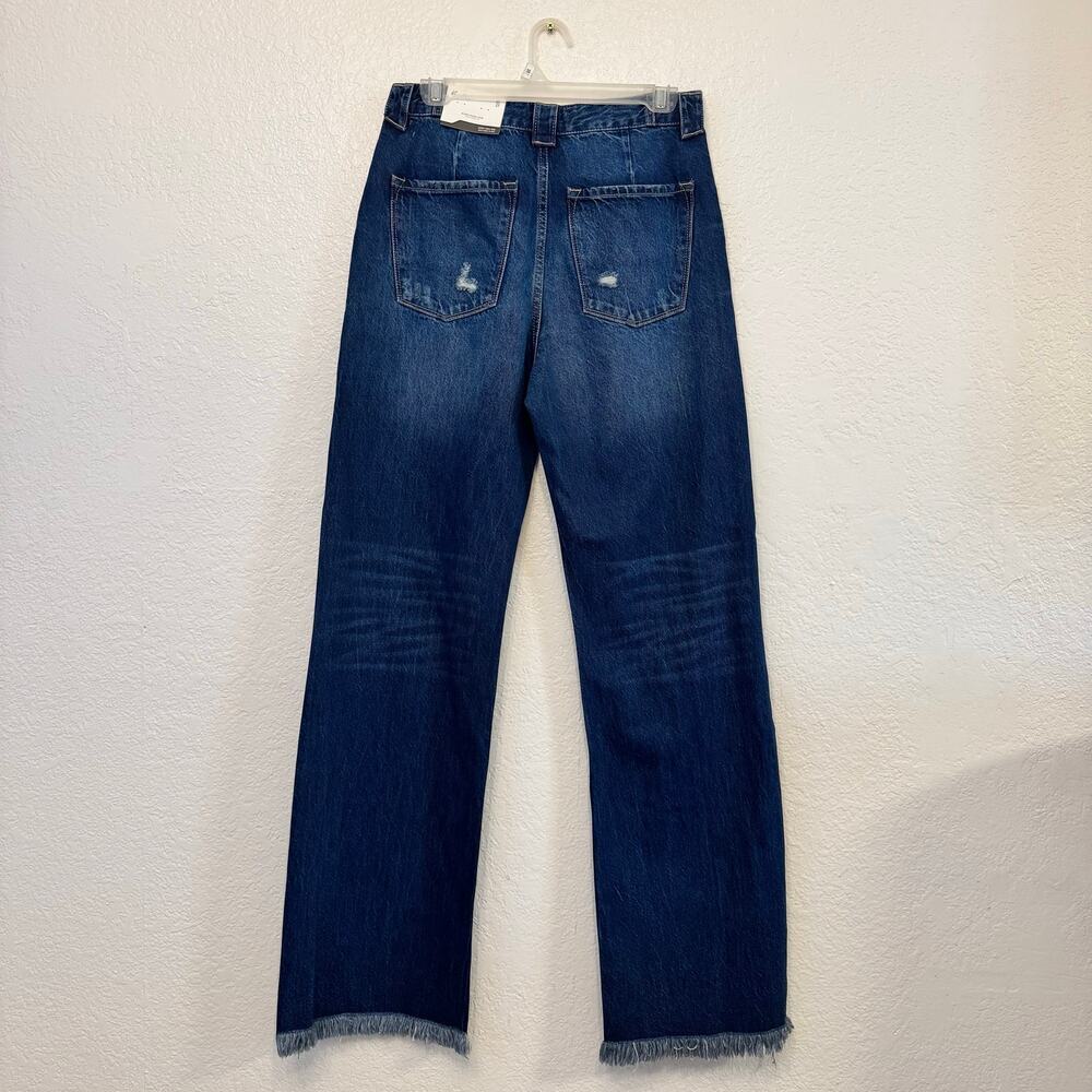 NWT KanCan Jules Ultra High Rise 90's Flare Distressed Jeans Size 27 Grunge - Picture 5 of 9